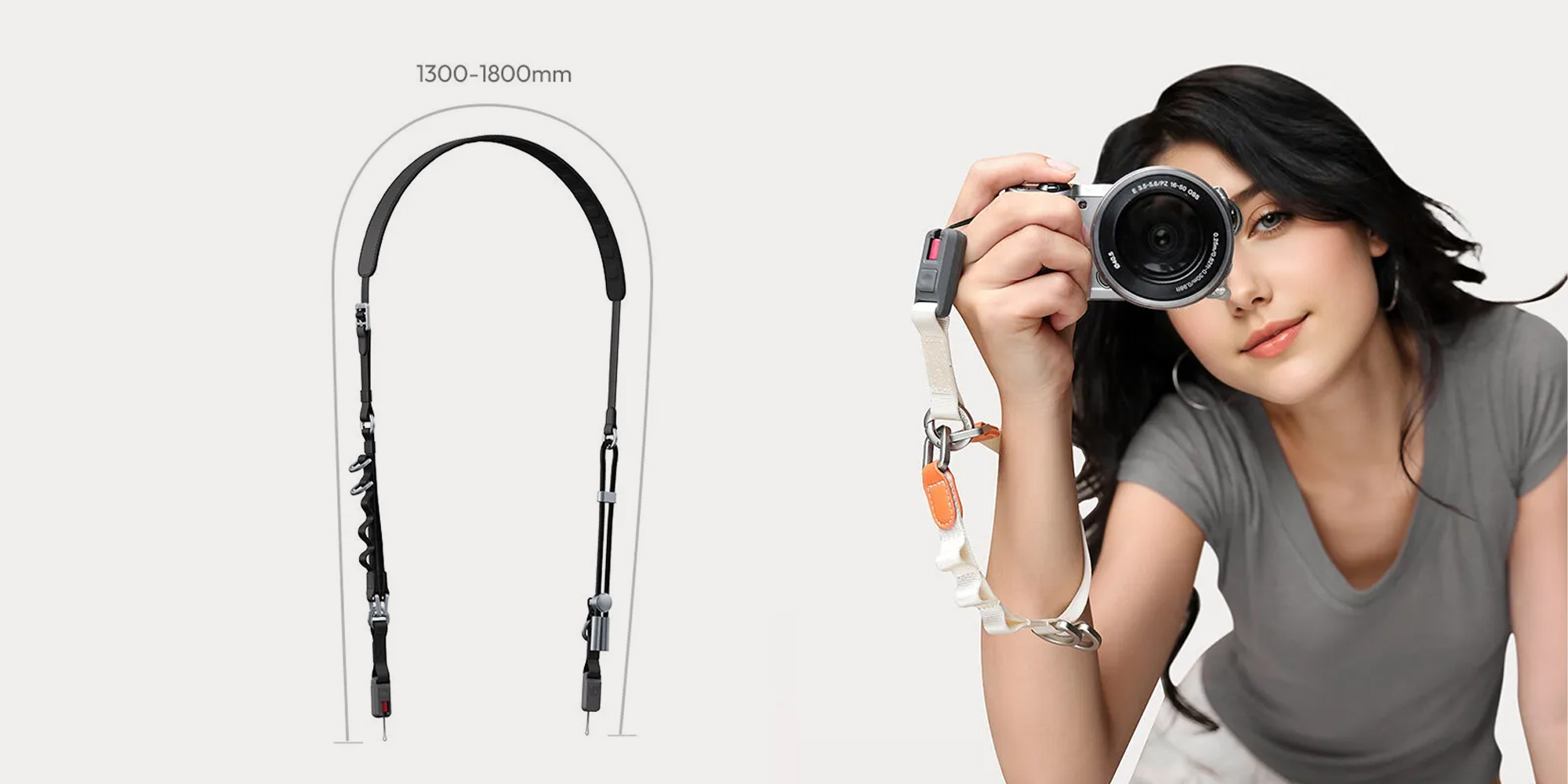 Pasek do aparatu Ulanzi YF01 Y-Flex - pomarańczowy